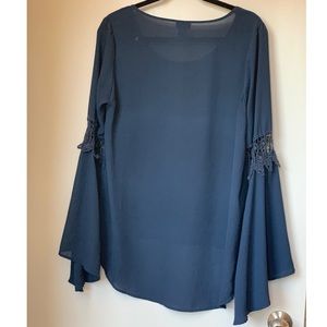 Rue 21 Fun Dark Blue Blouse